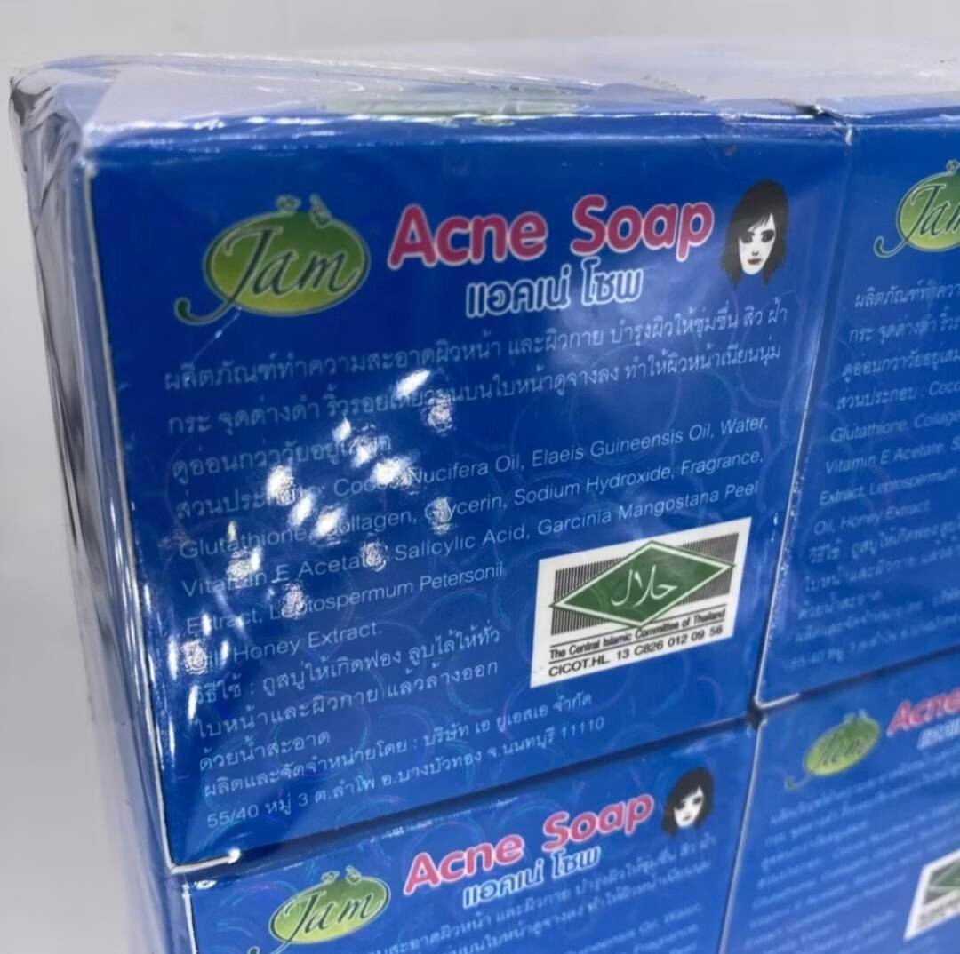 JAM Acne Soap Clear Skin Smooth Face Body Dark Spots 65g x 6
