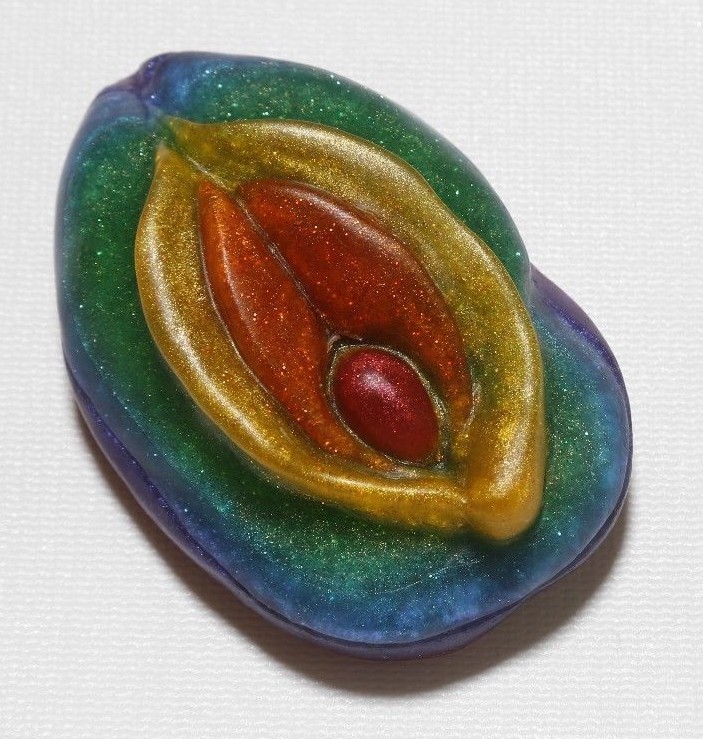 Pot’o Gold, vagina-inspired soap scented with cedar, sage, coriander and citrus
