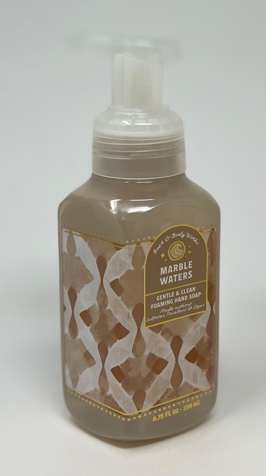 3 BATH & BODY WORKS MARBLE WATERS GENTLE CLEAN FOAMING HAND SOAP WASH FOAM PUMP