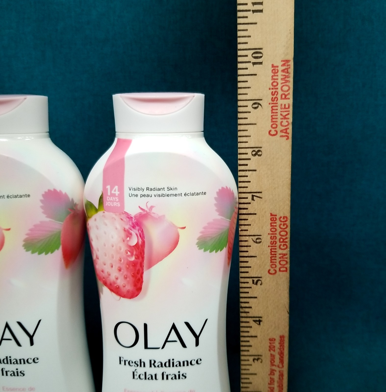 6 Bulk Assorted Olay Fresh Radiance Bottles Lotions 22 FL OZ Each; Strawberry +