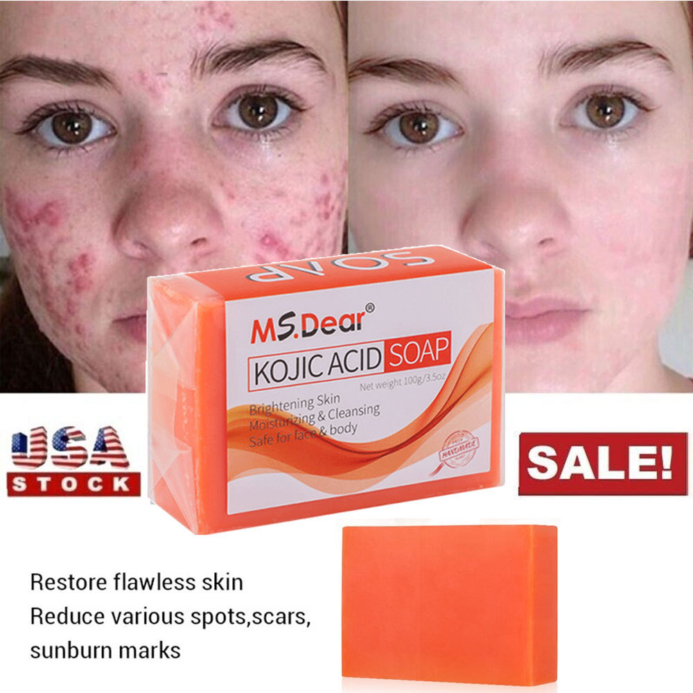 100g Acid Soap Dark Spot Remover Skin Lightening Face Whitening Body Bleaching
