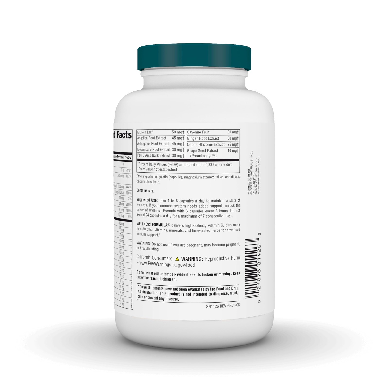 Source Naturals Wellness Formula Bio-Aligned Vitamins & 240 Count (Pack of 1)
