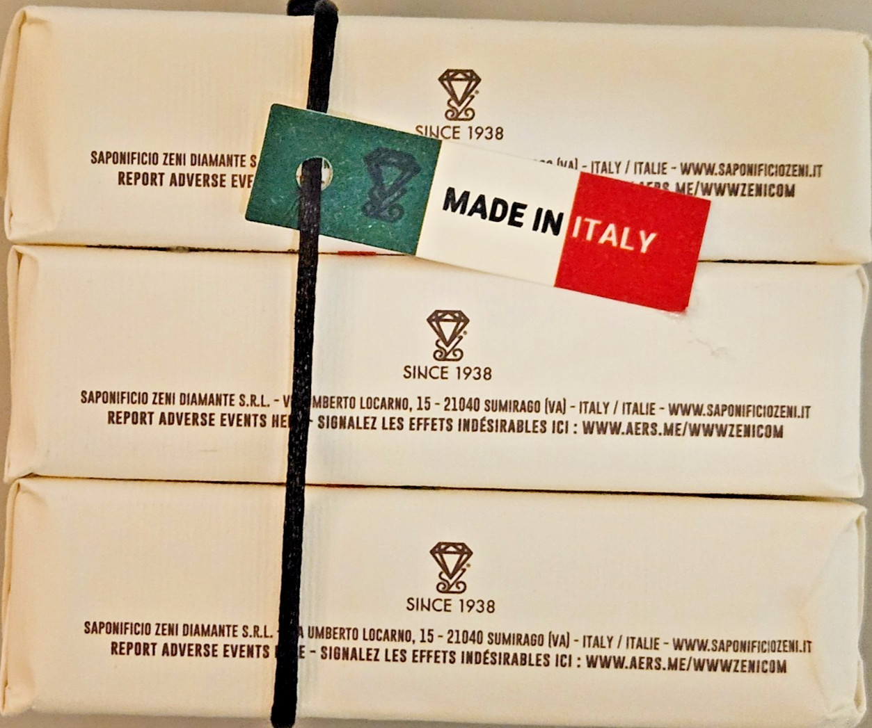 Italian Goat Milk Bar Soap Triple Milled 4x2x1 Pack of 3 3X5.2 oz