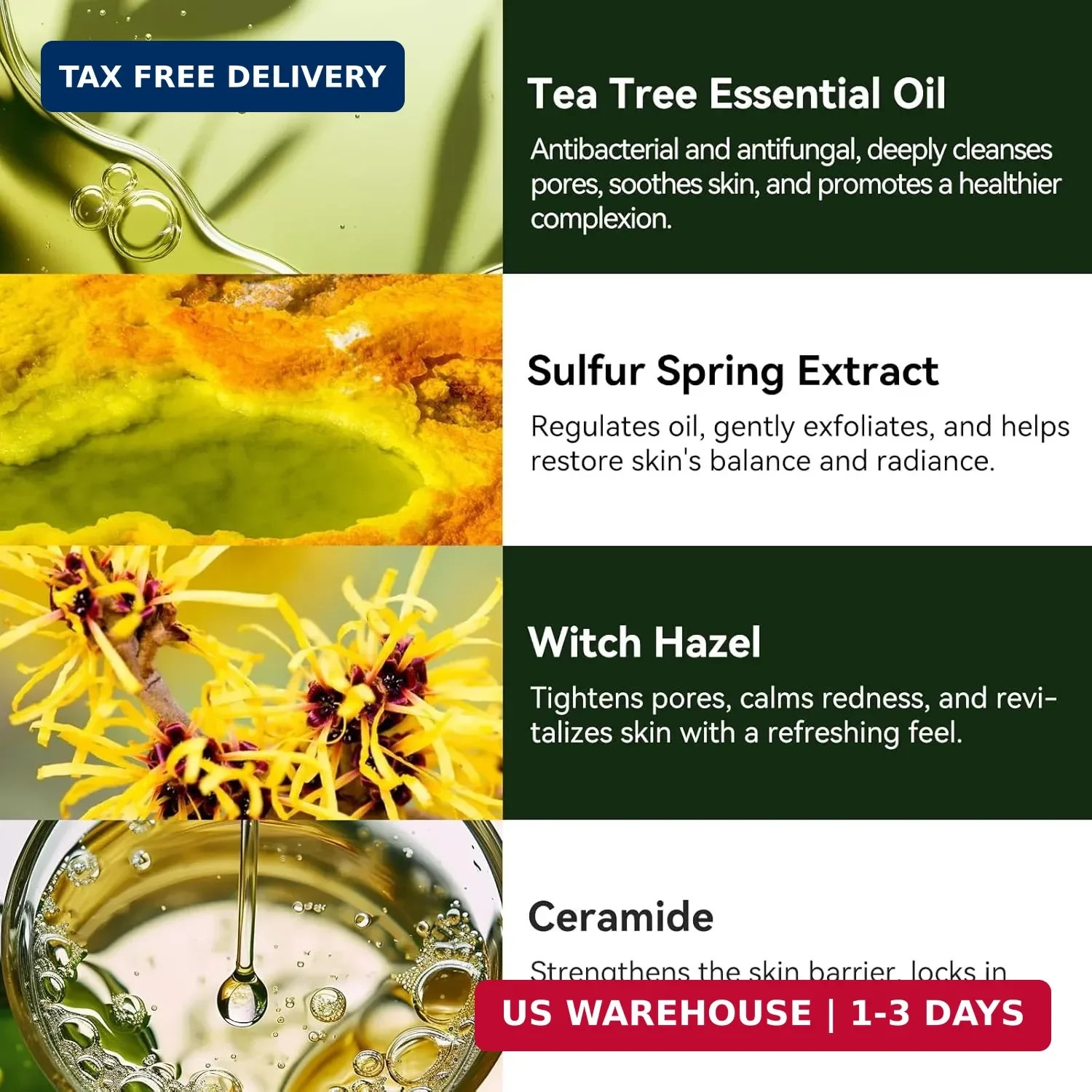 Tea Tree Soap for Itchy Skin, Natural Antifungal Soap Bar for Odor, Fungus, Ring