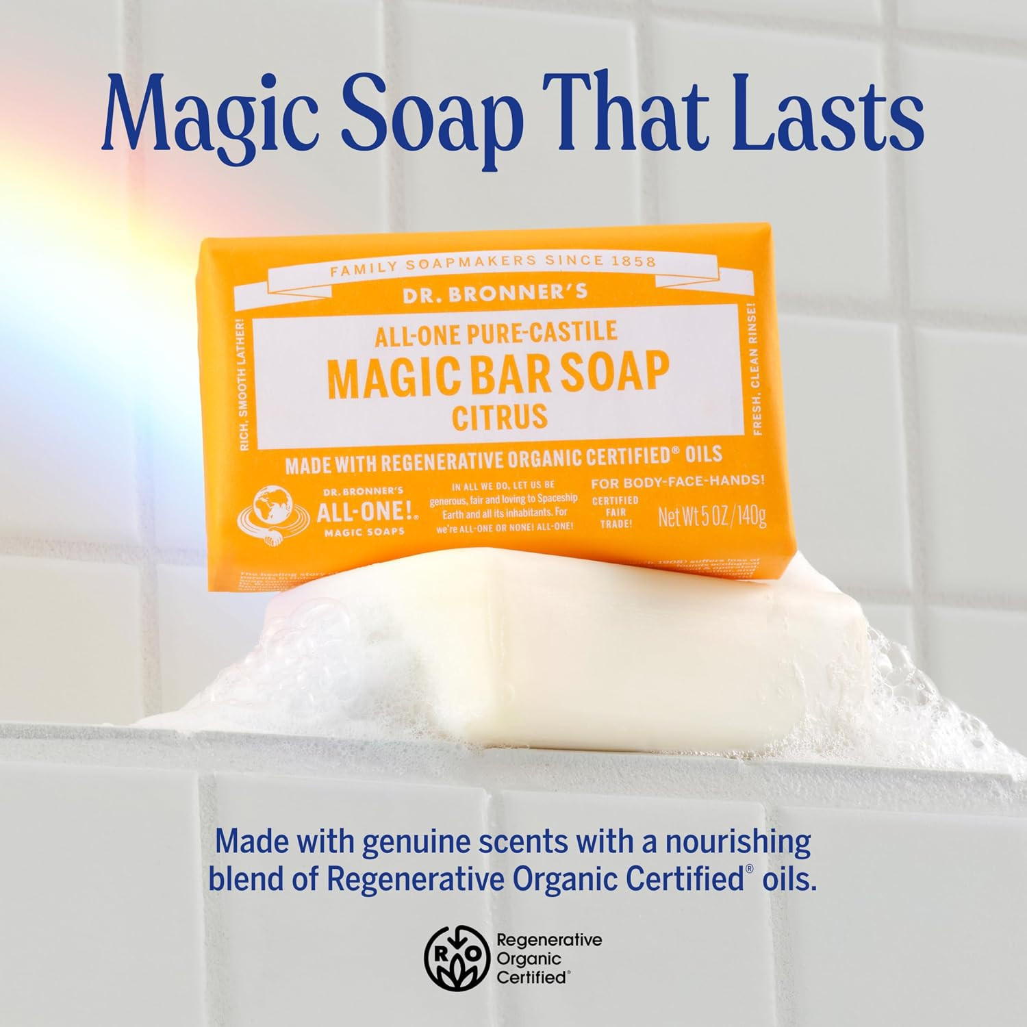 Pure-Castile Magic Bar Soaps – Made with Regenerative Organic Certified Oils – f