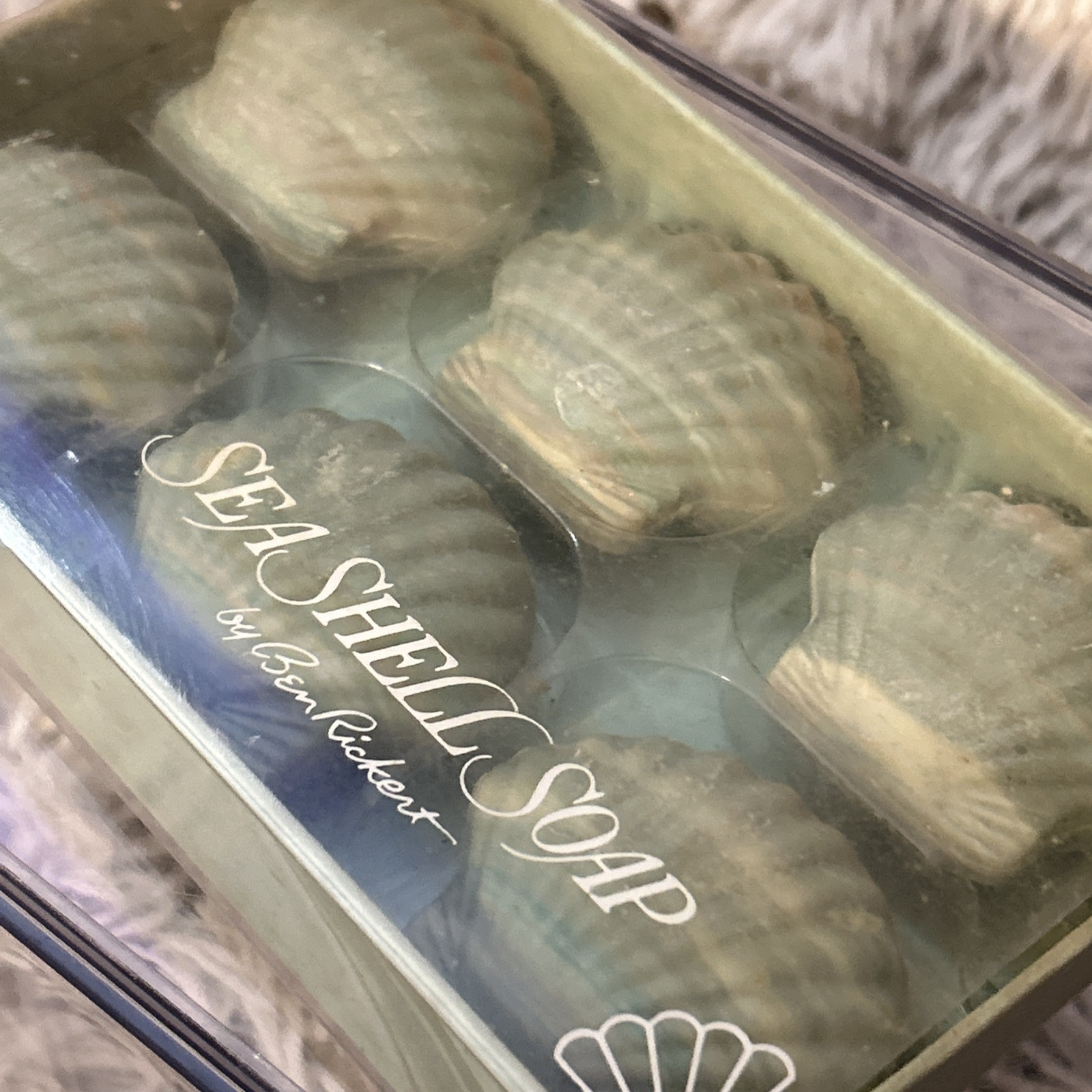 2 Boxes Vintage NOS Seashell & Seahorses Soap Cakes Coastal Beach Grannycore