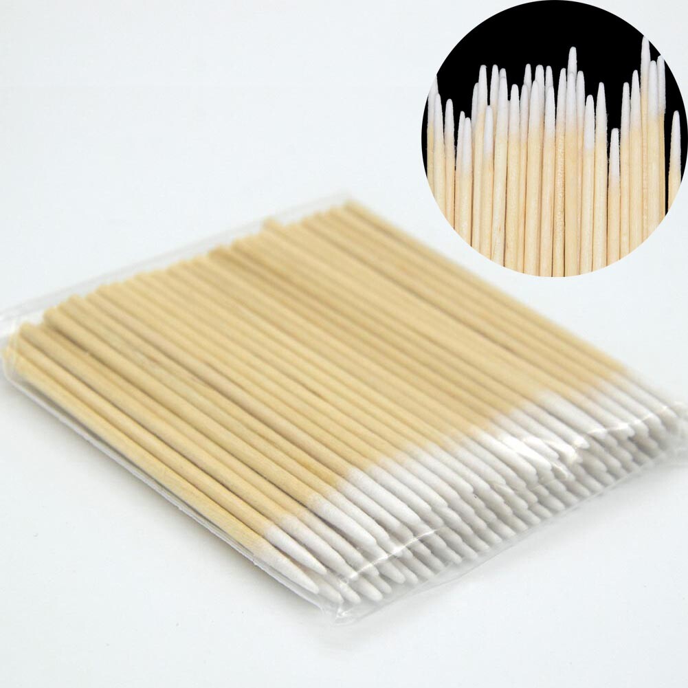 Cotton Swabs Pointed Swab Applicator Wooden Sticks Applicator 100PCS/Set