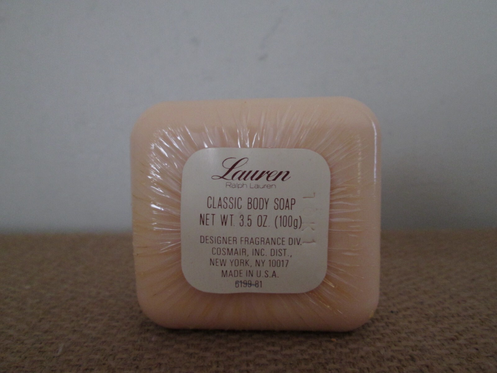 Vintage Lauren RALPH LAUREN Classic Body Soap New Sealed 3.5 Oz. With Case