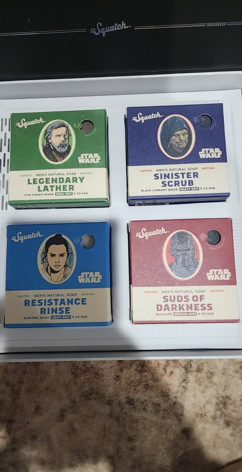 Dr. Squatch STAR WARS Collection I w/Limited Edition Collectors Box