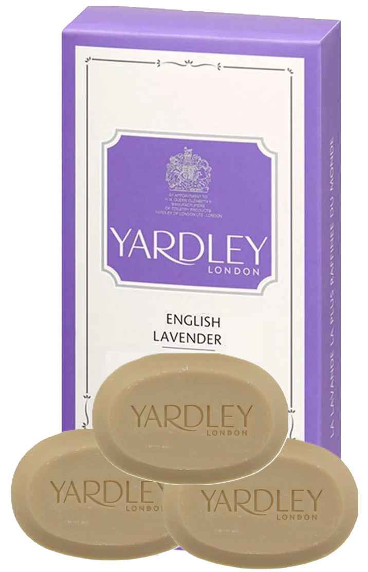 Yardley London English Lavender for Women Luxury Soaps 3×3.5 Oz (Pack of 3)