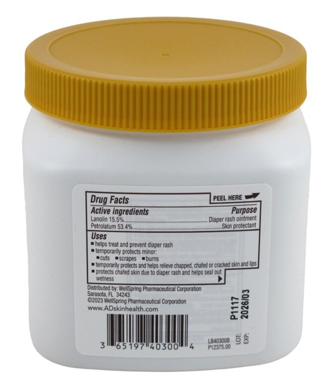 A+D Original Ointment 16 Ounce Diaper Rash & Skin Protectant