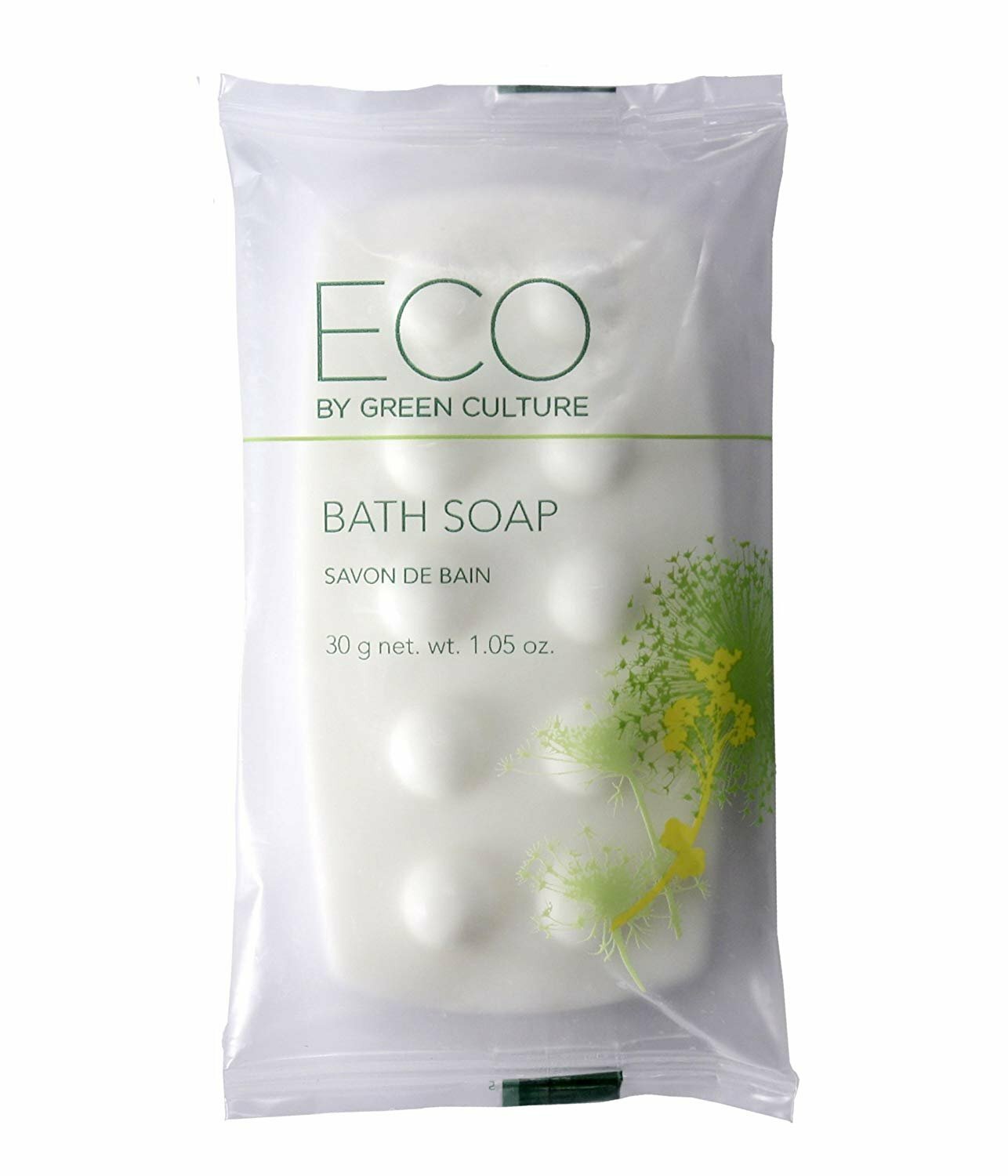 Eco by Green Culture Hotel Amenities Body Soap Bar, 1oz