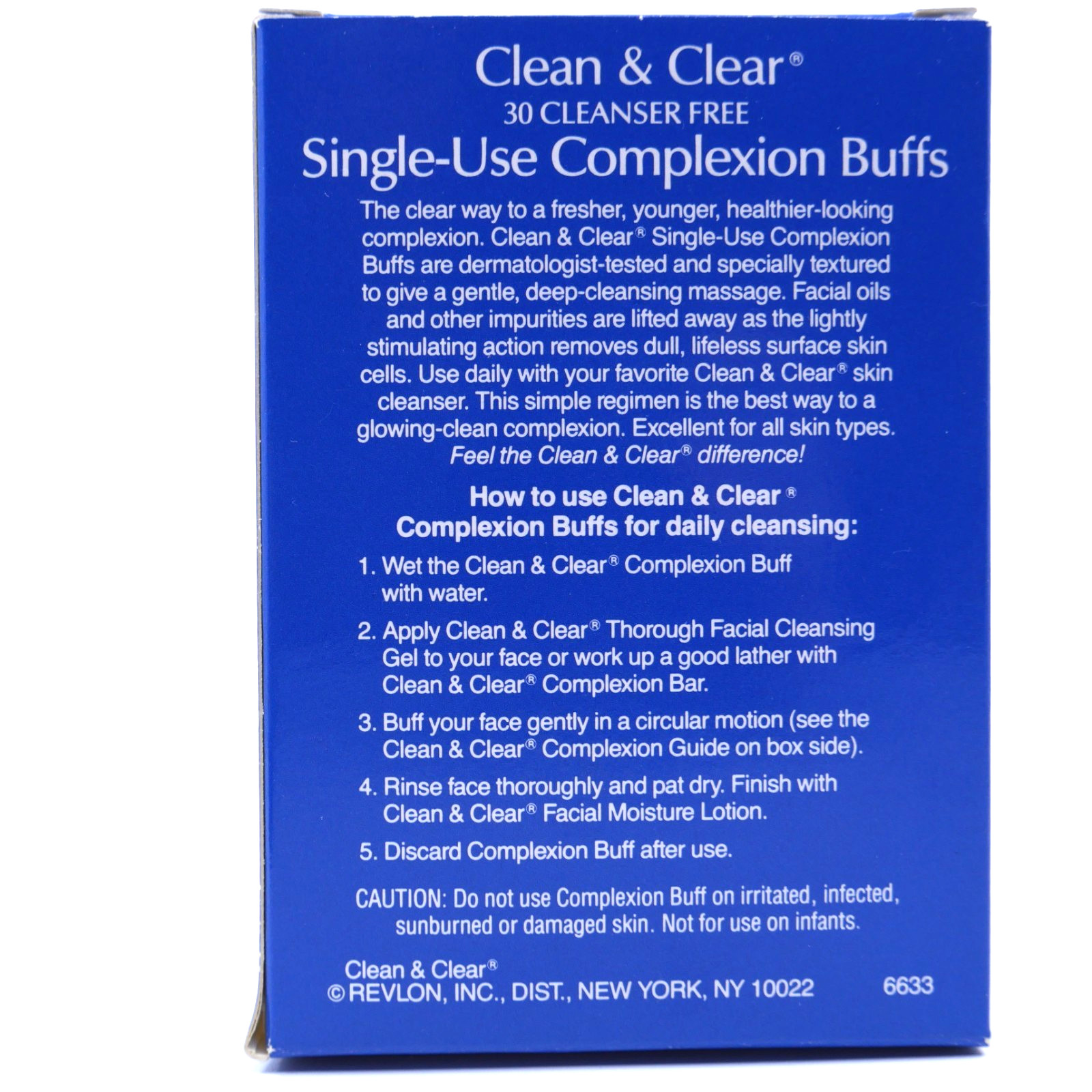 Vintage 90s Clean & Clear Complexion Buffs NOS 30pk Bathroom prop