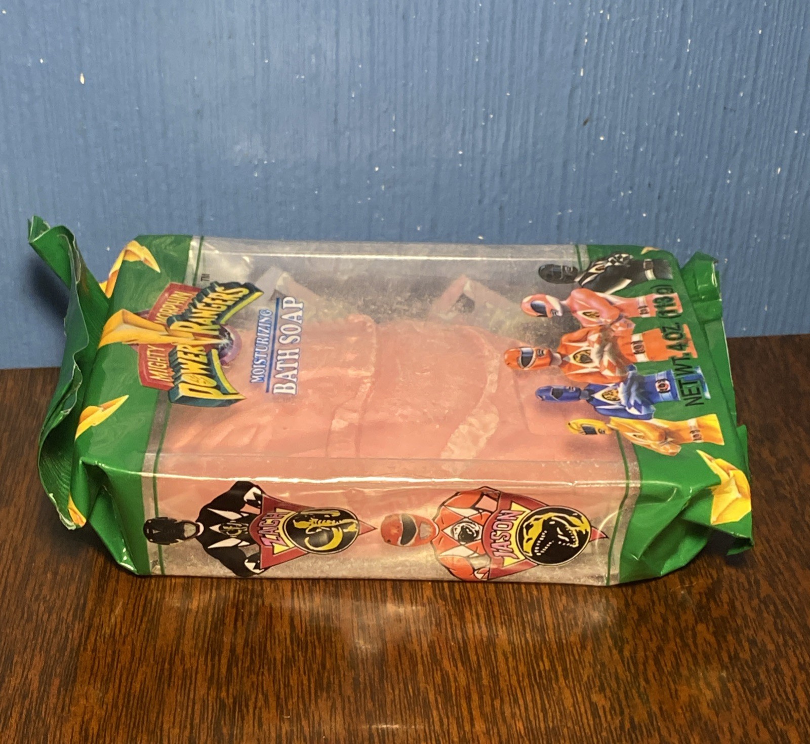 VINTAGE Mighty Morphin Power Rangers Bar Soap – 90s Bath JASON Red MMPR 1994 NOS
