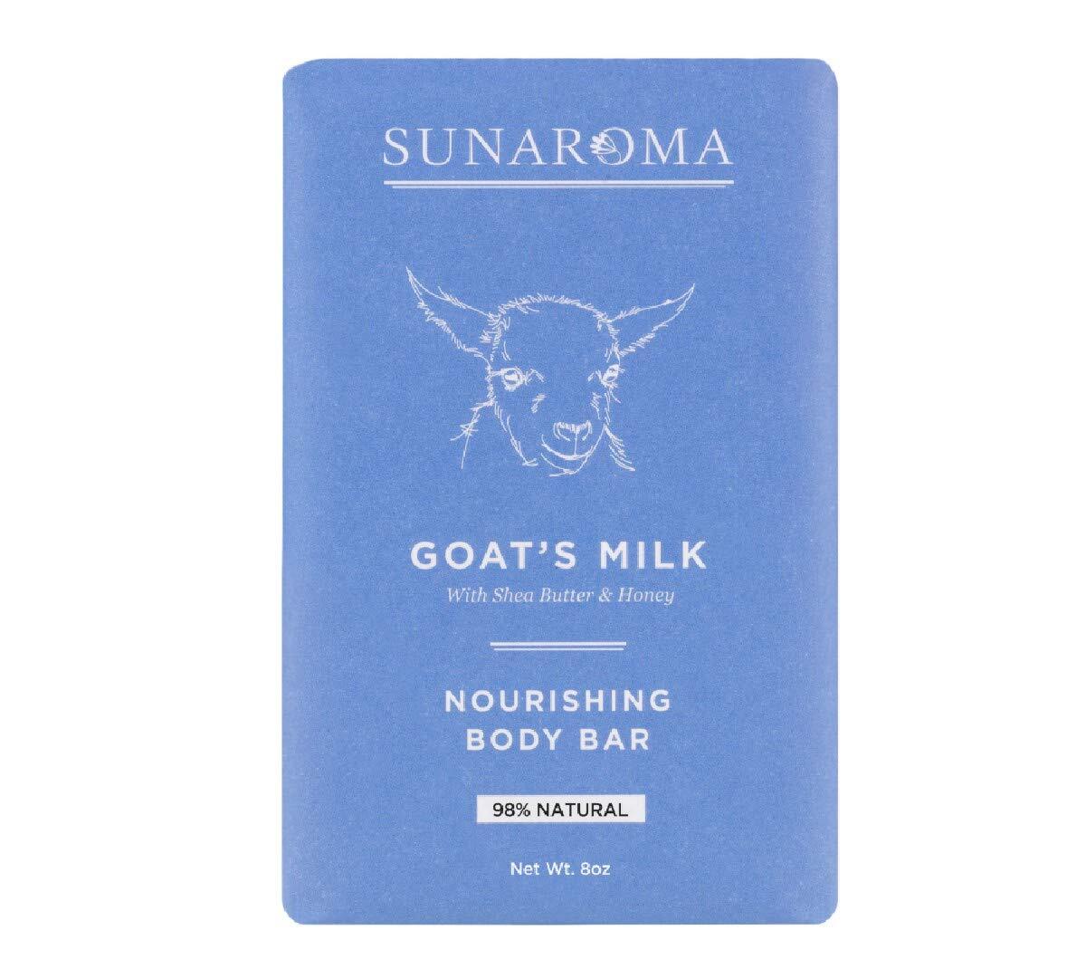 Sunaroma Soap – 8.5oz (Goat*s Milk with Shea Butter and Manuka Honey)