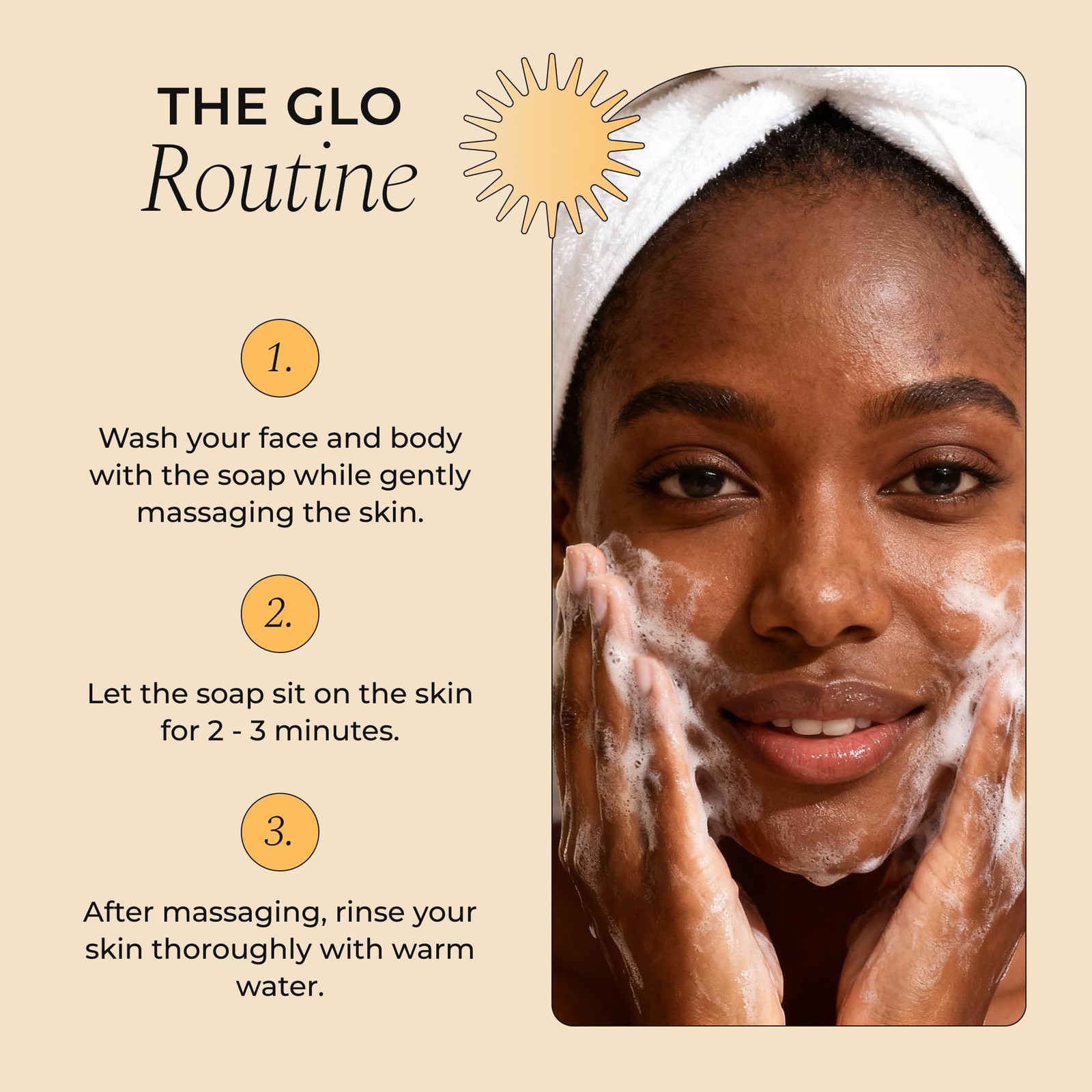 Glo Melanin Organic Turmeric Soap for Dark Spots Soap for Face All Natural Face