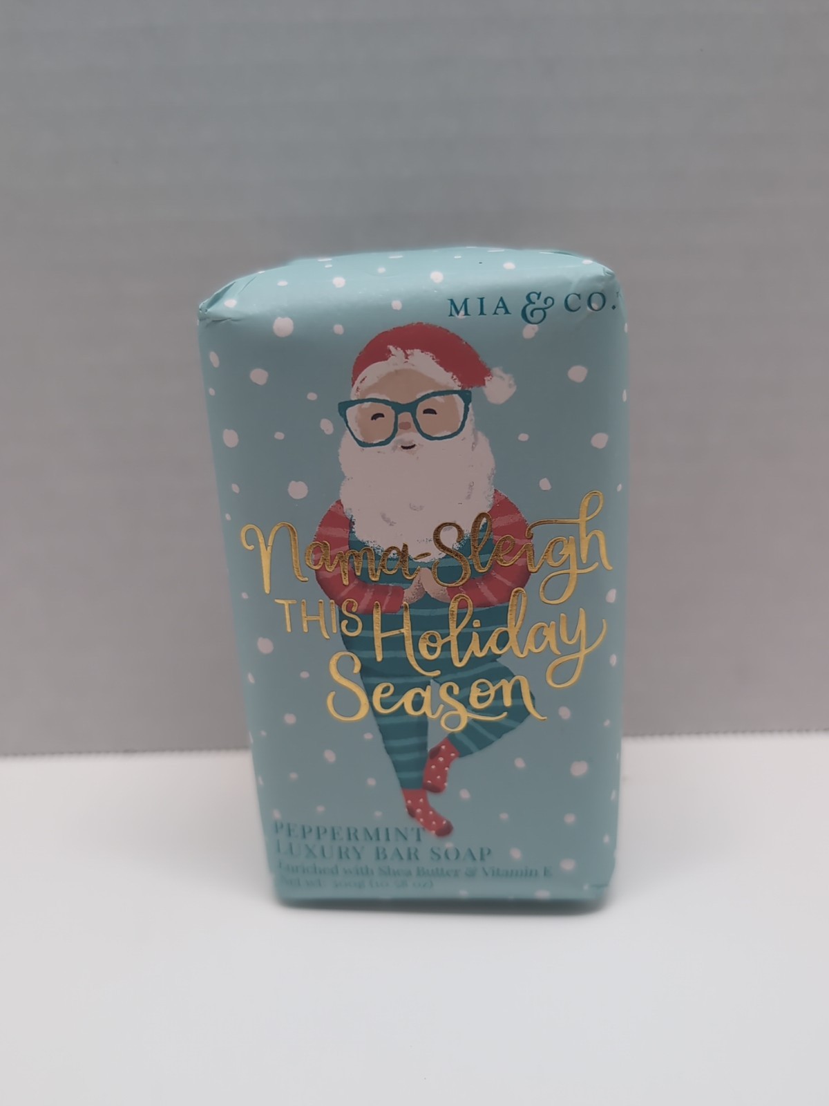 PEPPERMINT Soap Shea Butter SANTA Christmas Holiday 10.6oz Nama-Sleigh Mia & Co