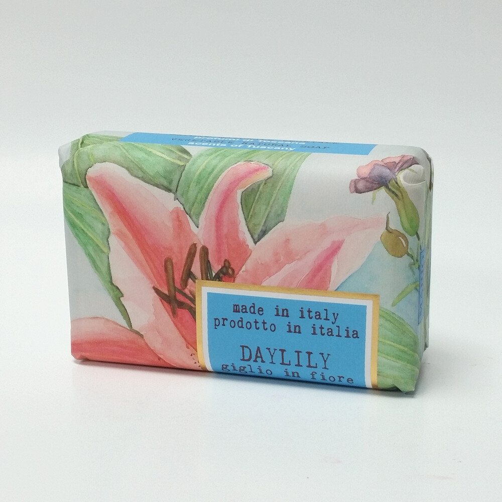 Saponerie Mario Fissi Daylily Spring Flowers Vegetable Bath Soap Bar 9.7 oz 275g