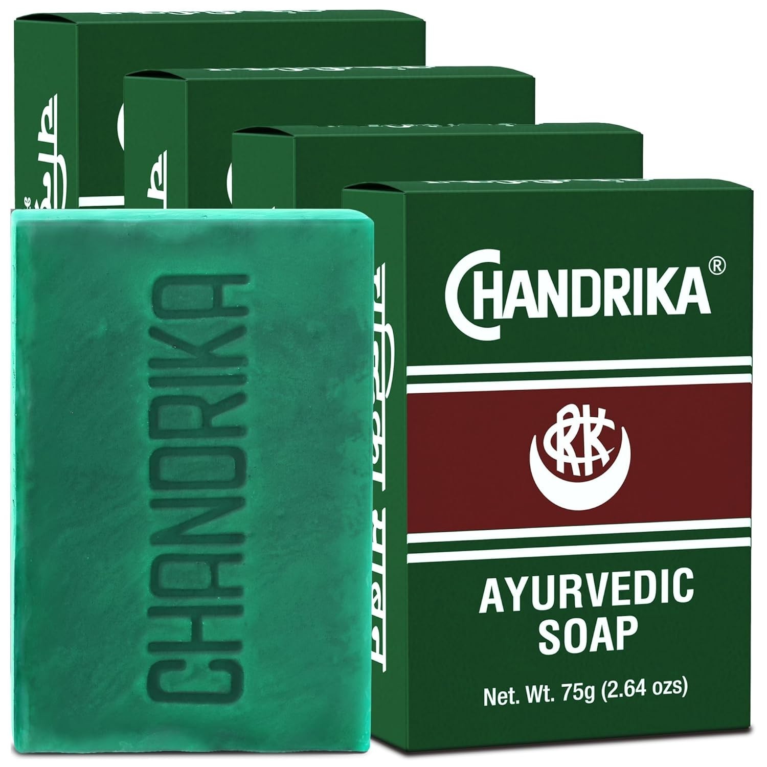 Chandrika Soap Ayurvedic Soap 75 g Each (Pack of 4)