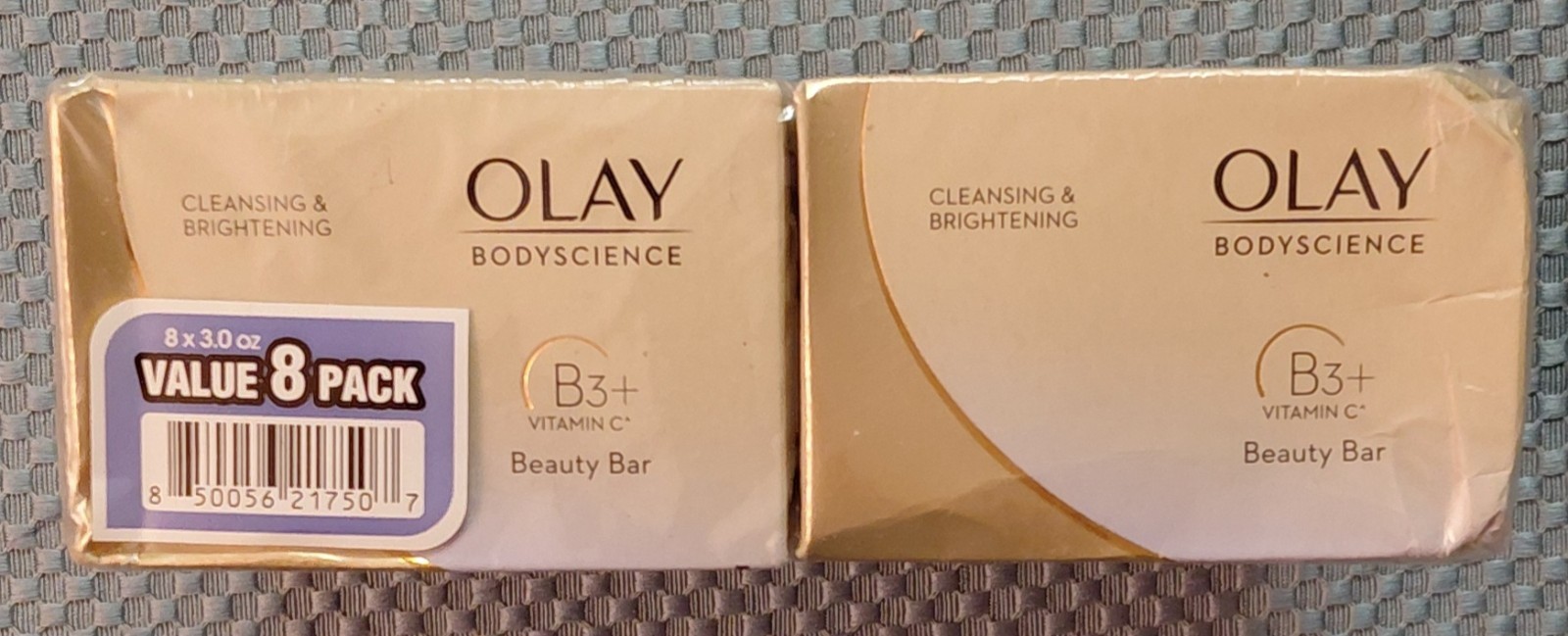 Olay Bodyscience Niacinamide 8 Pack B3 + C Cleansing Brightening Beauty Bar Soap