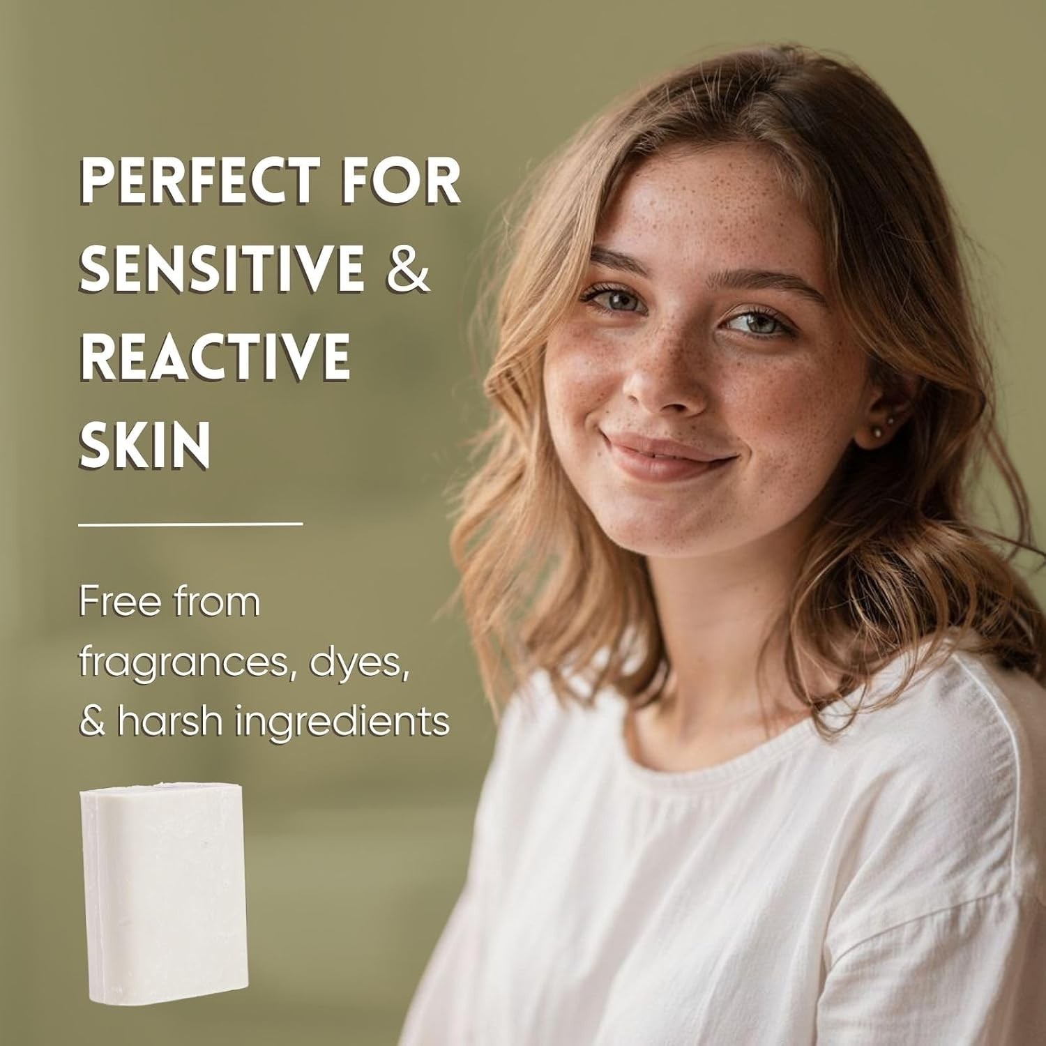 Fragrance Free Moisturizing Bentonite Clay Bar Soap – 5 Bars