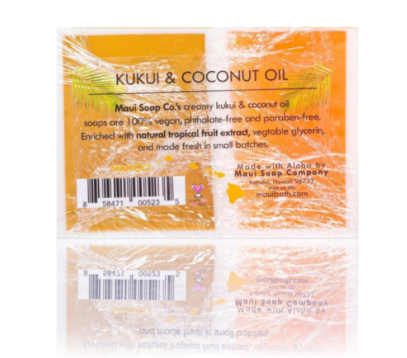 Maui Soap Co – Mango Bar Soap w/ Kukui & Coconut Oil (2 bar)