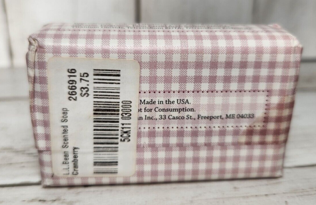 L.L. Bean LL Cranberry Scented Soap 3oz
