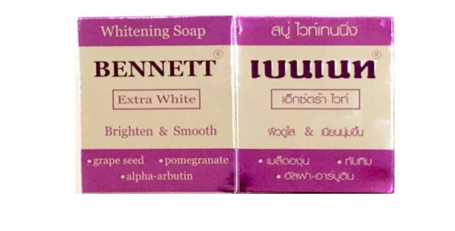 x2pcs – Bennett Extra White Anti-Oxidant & WHITENING SOAP 130g (From Thailand)