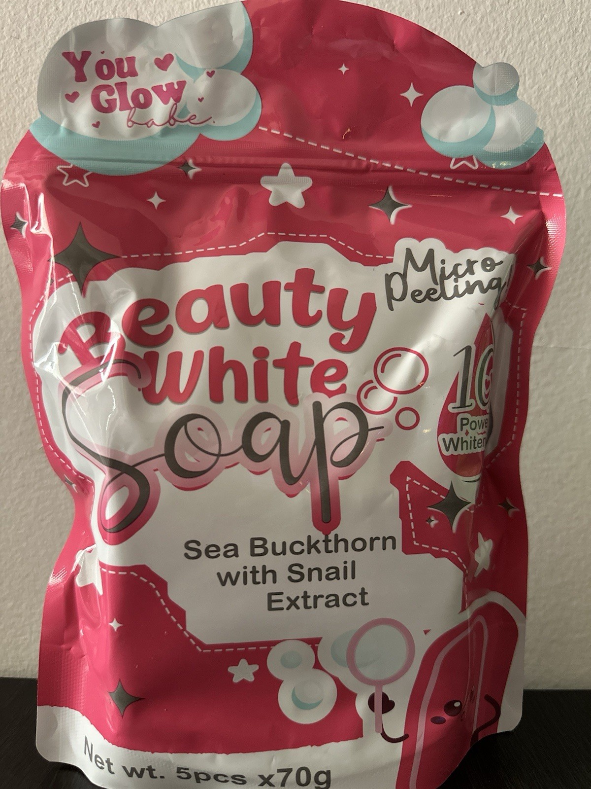 Beauty White Soap by You Glow Babe, 5 Bars x 70g