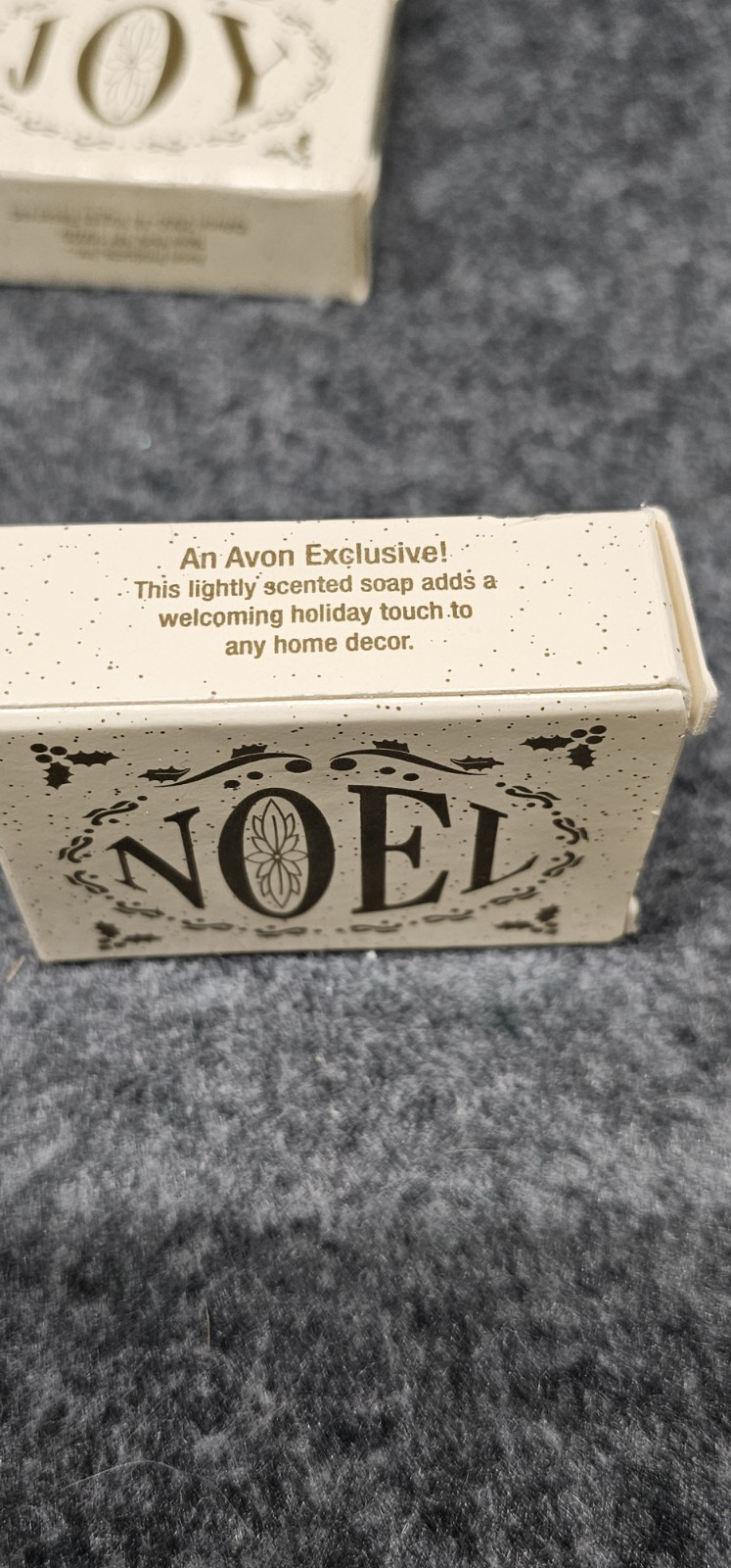 AVON Noel Peace Joy Scented Hand Soap Bars Holiday Christmas Decor Vintage New
