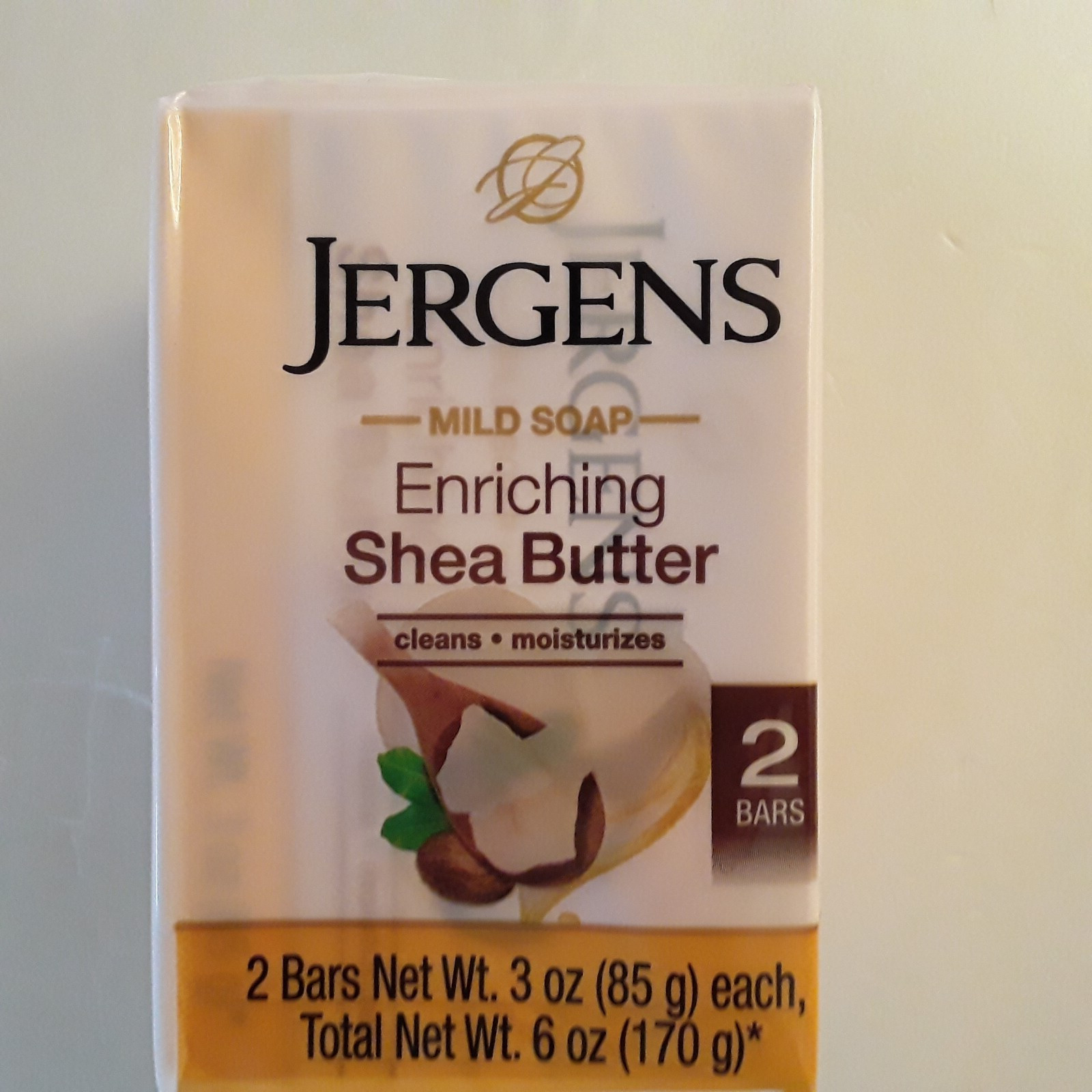 Lot of 3 , Jergens Mild Soap- Enriching Shea Butter. 2 Bars in Each Package