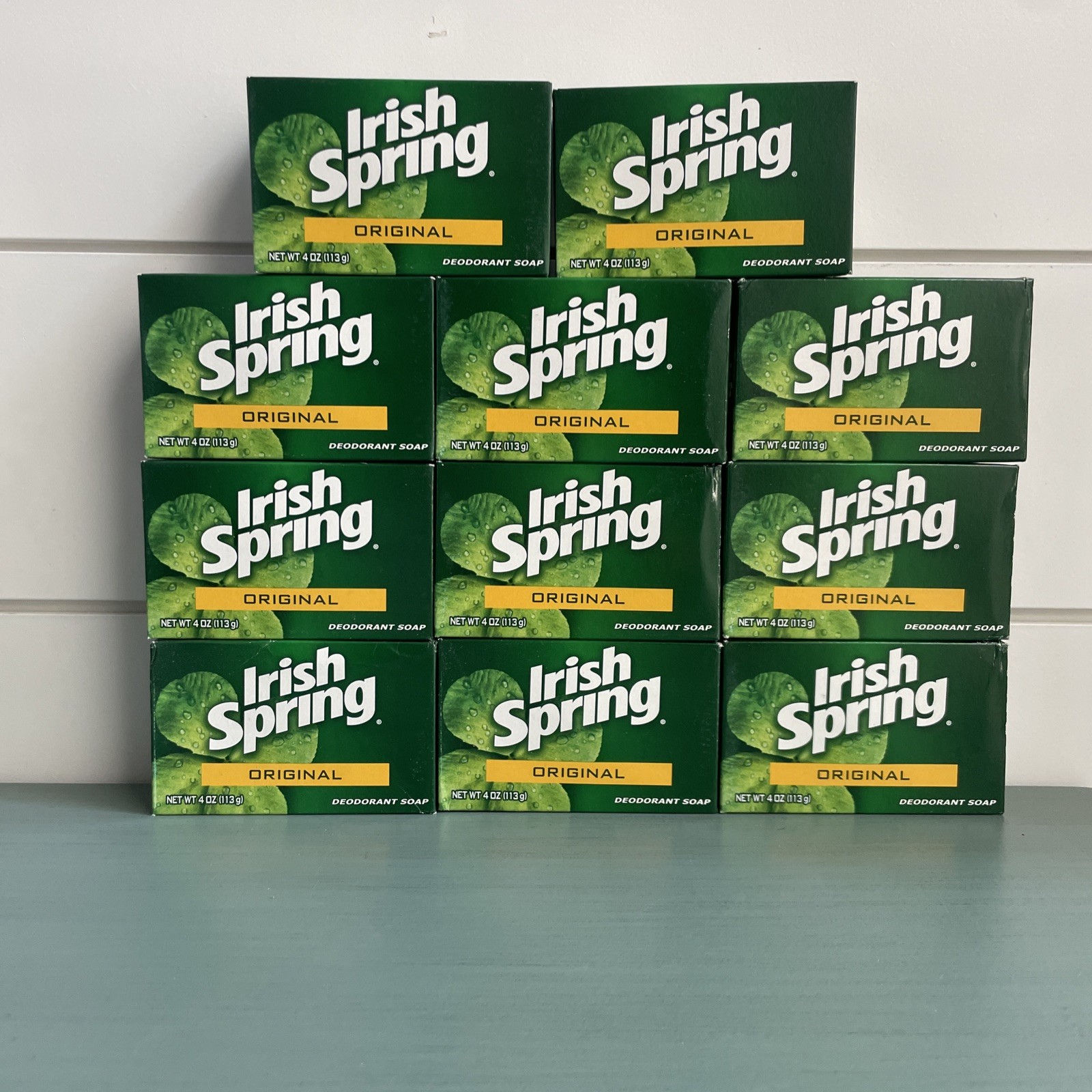 Irish Spring ORIGINAL Soap NO Flaxseed/Linseed Oil (11) Sealed Bars 3.7oz
