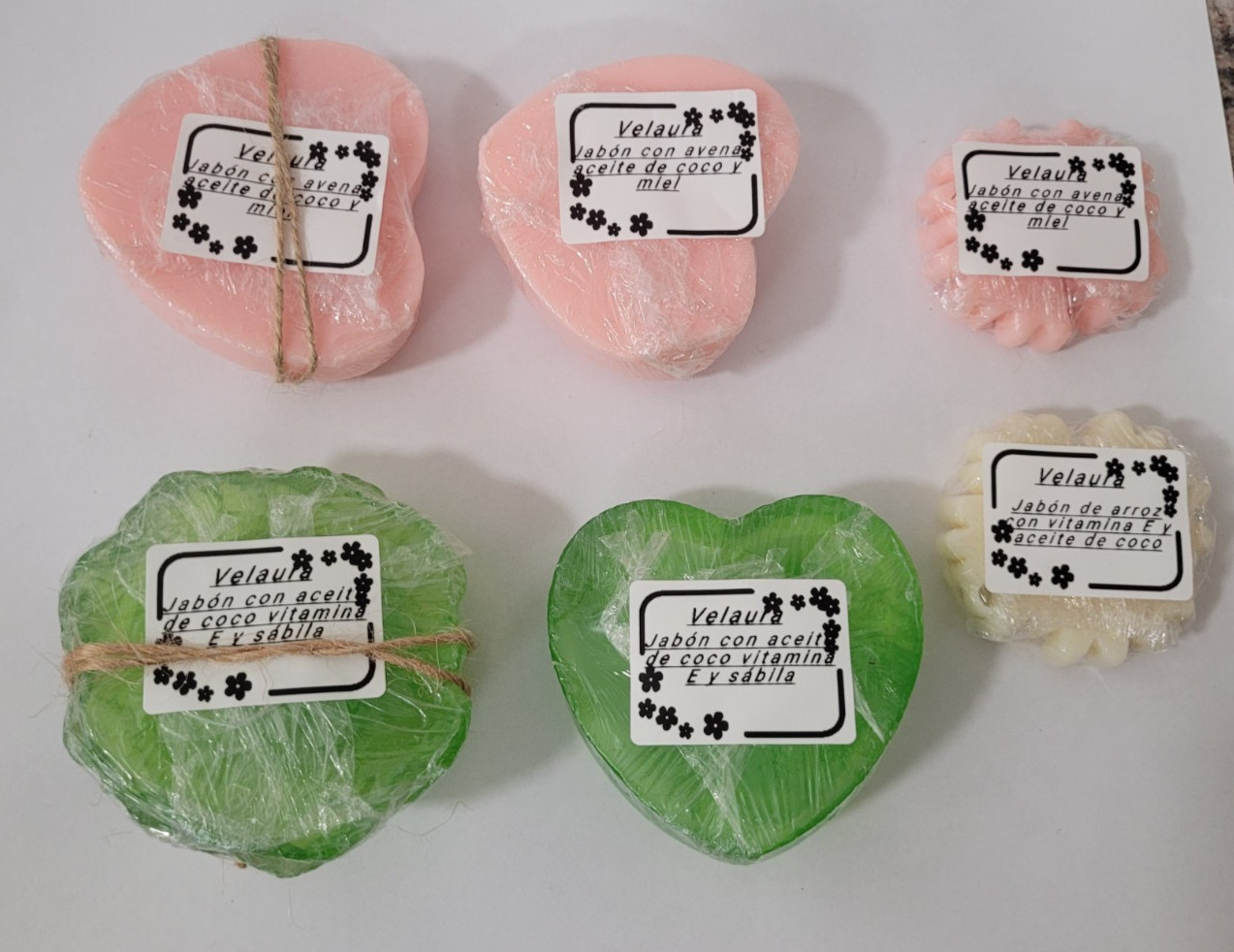 Handmade Natural Soap Set – Coconut Oil, Vitamin E, Aloe Vera, Oatmeal, Honey &