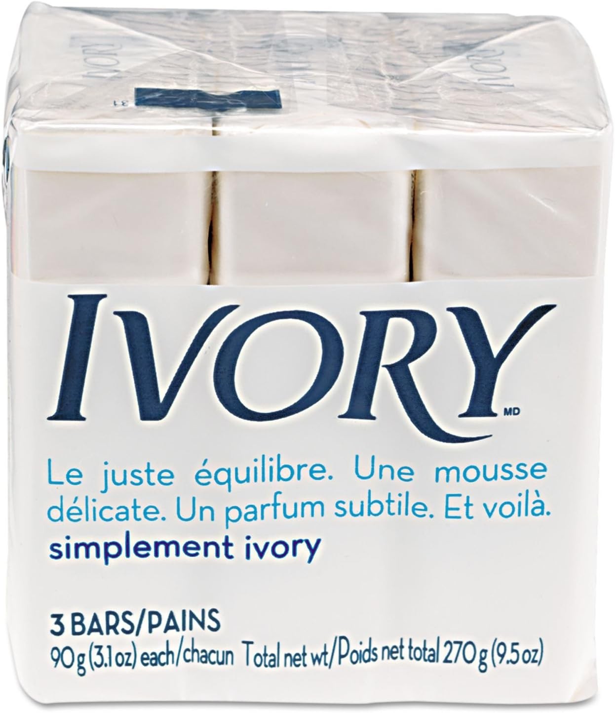 Ivory Soap, Original 3.17 oz Bars 10 each, Pack of 3 (30 Bars Total)