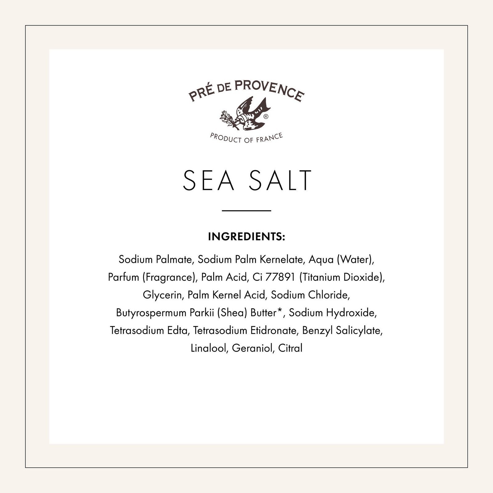 Pre de Provence 250g Soap Bar, Pack of 6 – Sea Salt