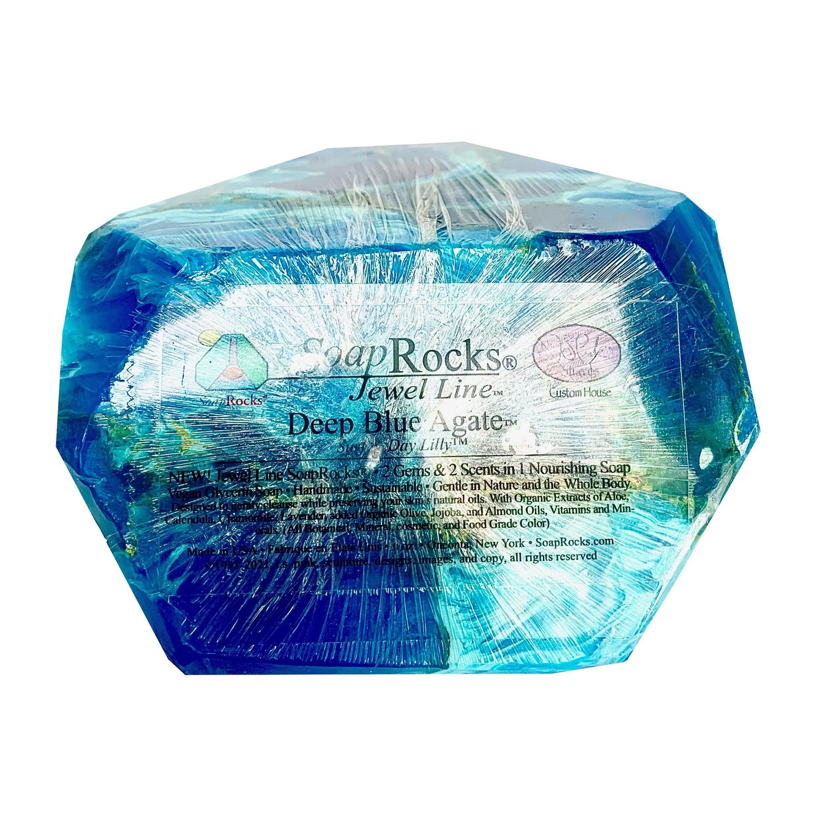 T.S. Pink SoapRocks Jewel Collection – Deep Blue Agate