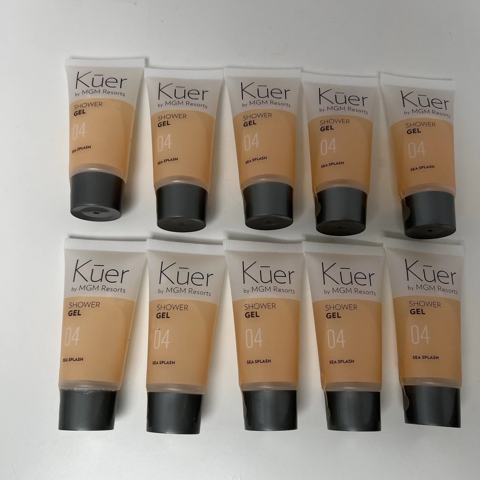 (10) Kuer Sea Splash Shower Gel Hotel Travel Size 1.25 fl oz MGM Resorts