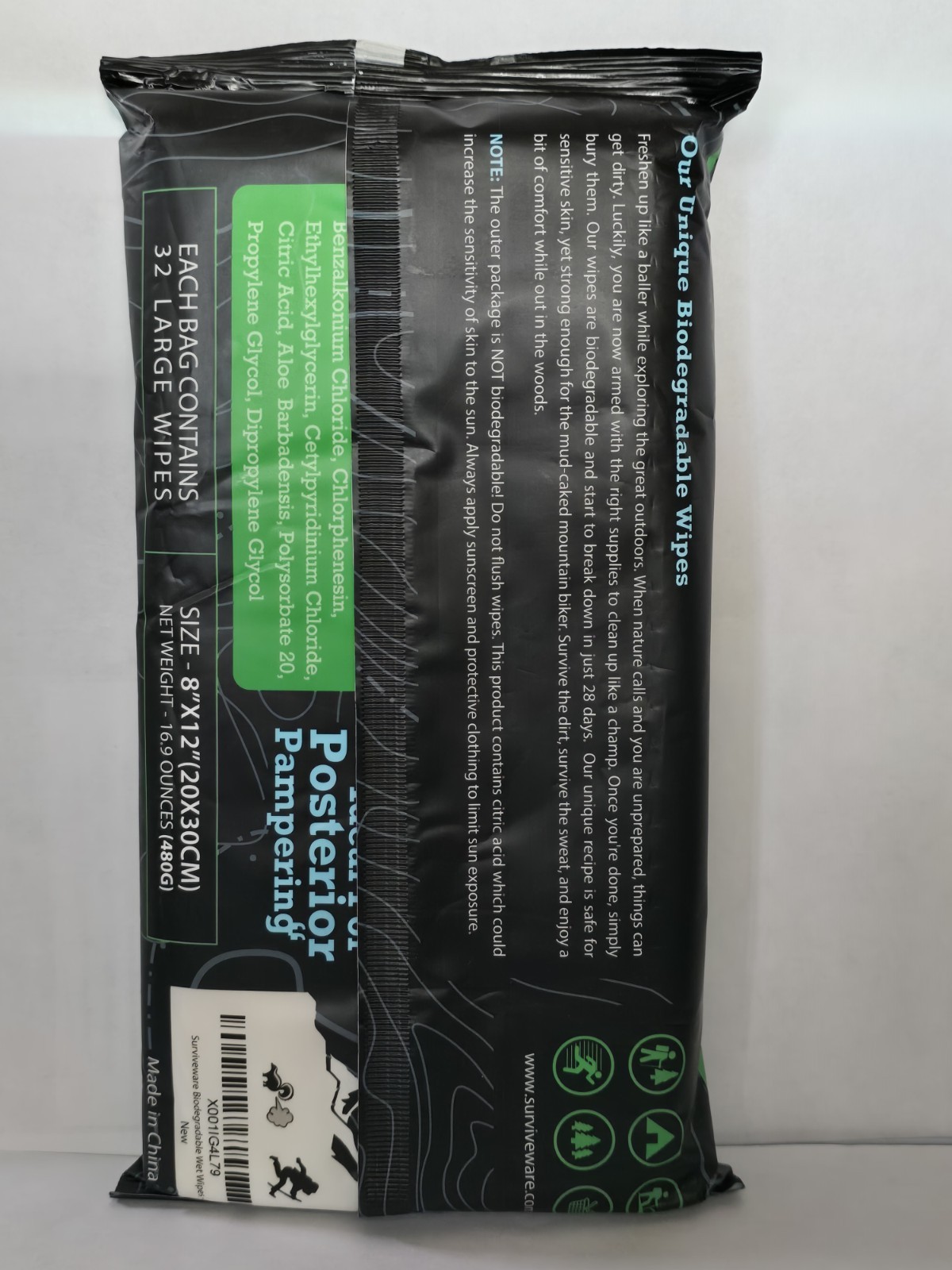 Surviveware Wet Wipes 32 ct.