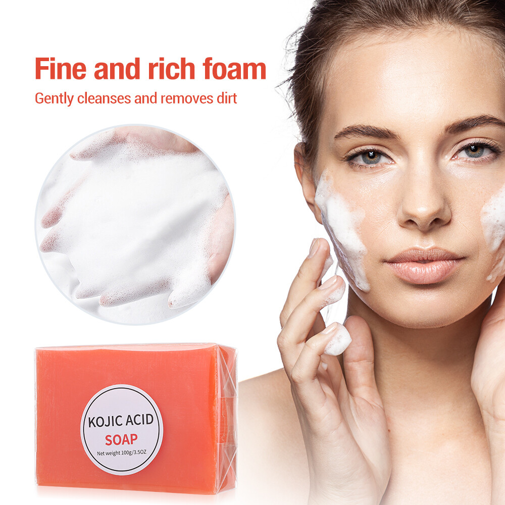 5/2X Kojic Acid Soap Dark Skin Clean Whitening Bleaching Lightening Brightening