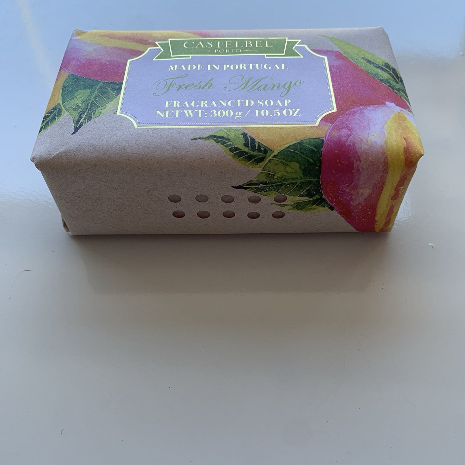 Castelbel Porto Fresh Mango Luxury Moisturizing Shea Butter Soap 10.5 ounces