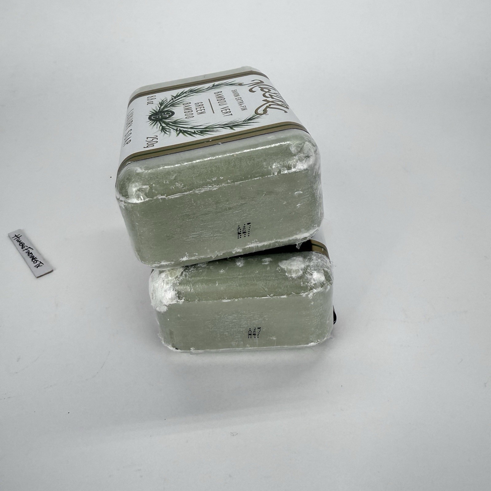 2x Mistral GREEN BAMBOO Pure Vegetable Soap Bar 8.8oz France French Organic Lot