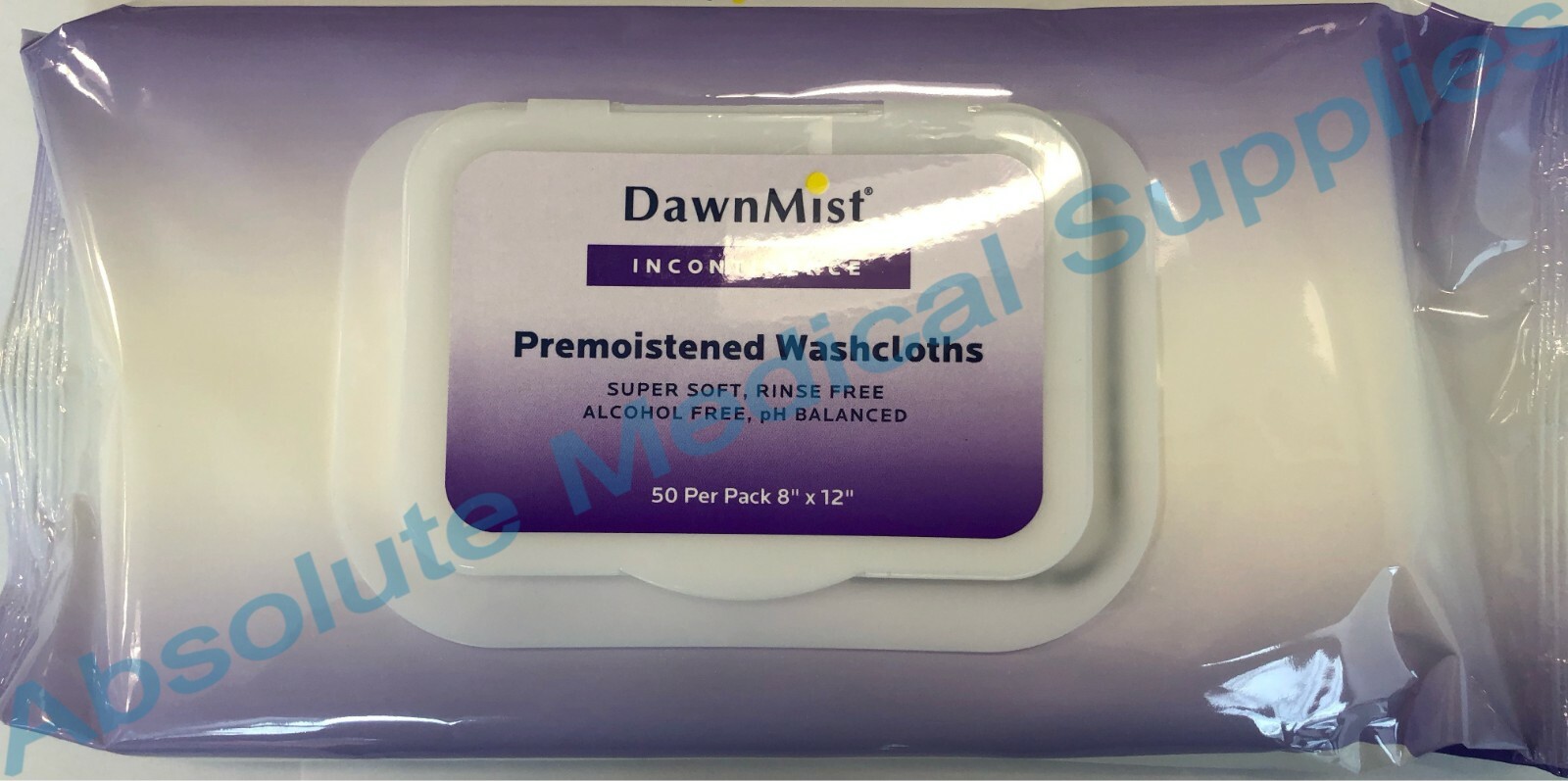 *600-Pieces* Dukal DawnMist Incontinence WashCloths 8″ x 12″ Wipes AW8150