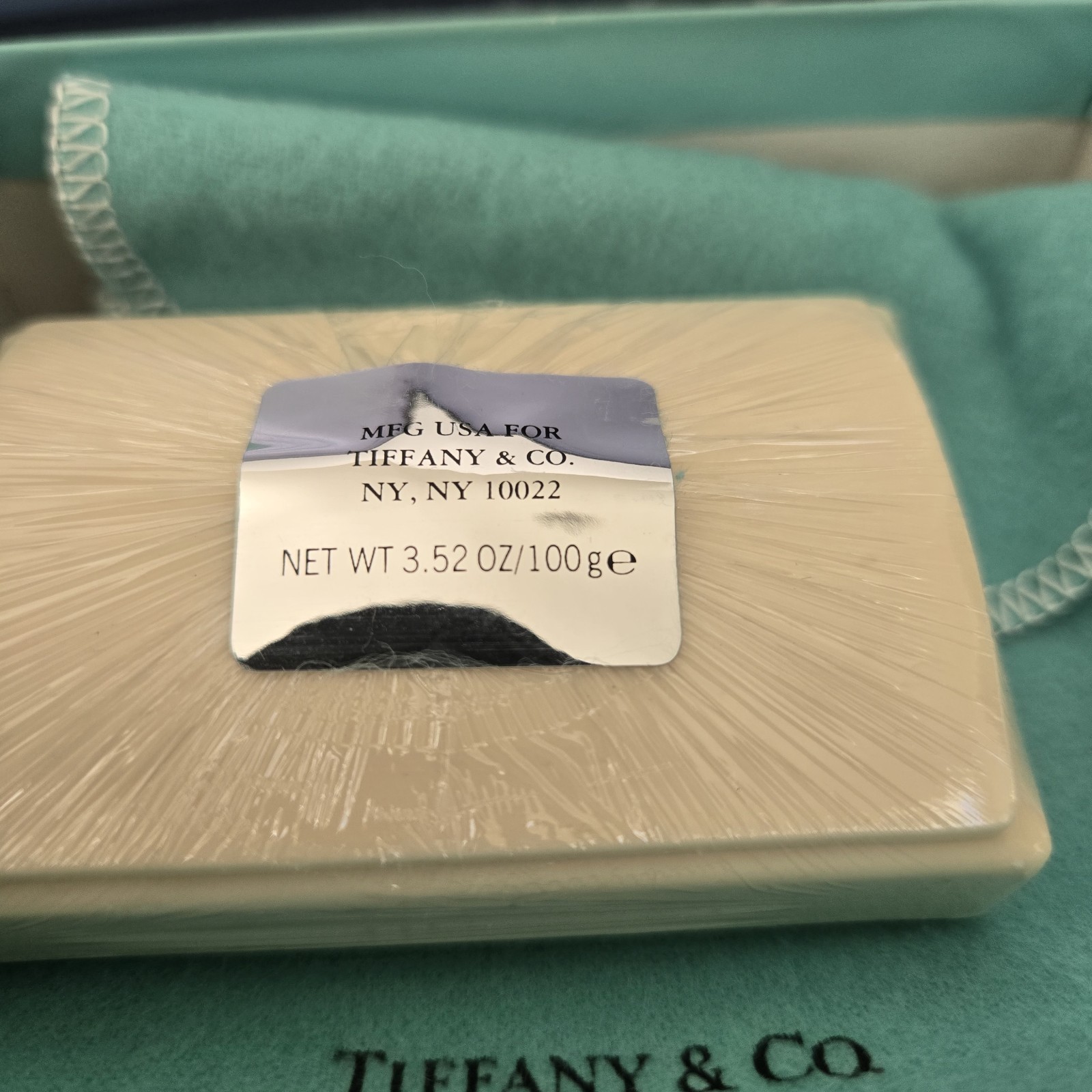 Vintage Tiffany & Co., Guest Soap (perfumed bar soap). NOS w/Box and Pouch
