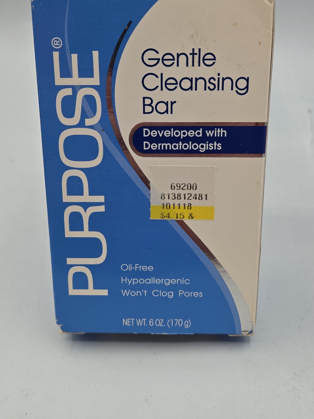 Lot Of 3 Purpose Gentle Cleansing Face Bar Soap Hypoallergenic 6oz New Open Box