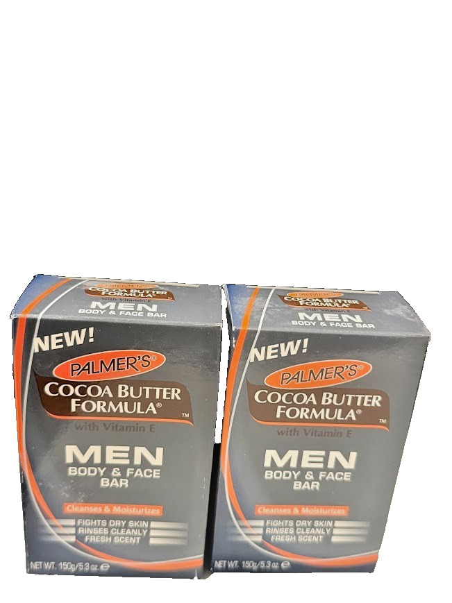 Palmer’s Cocoa Butter Formula with Vitamin E MEN Body & Face 5.3 oz/150g X2