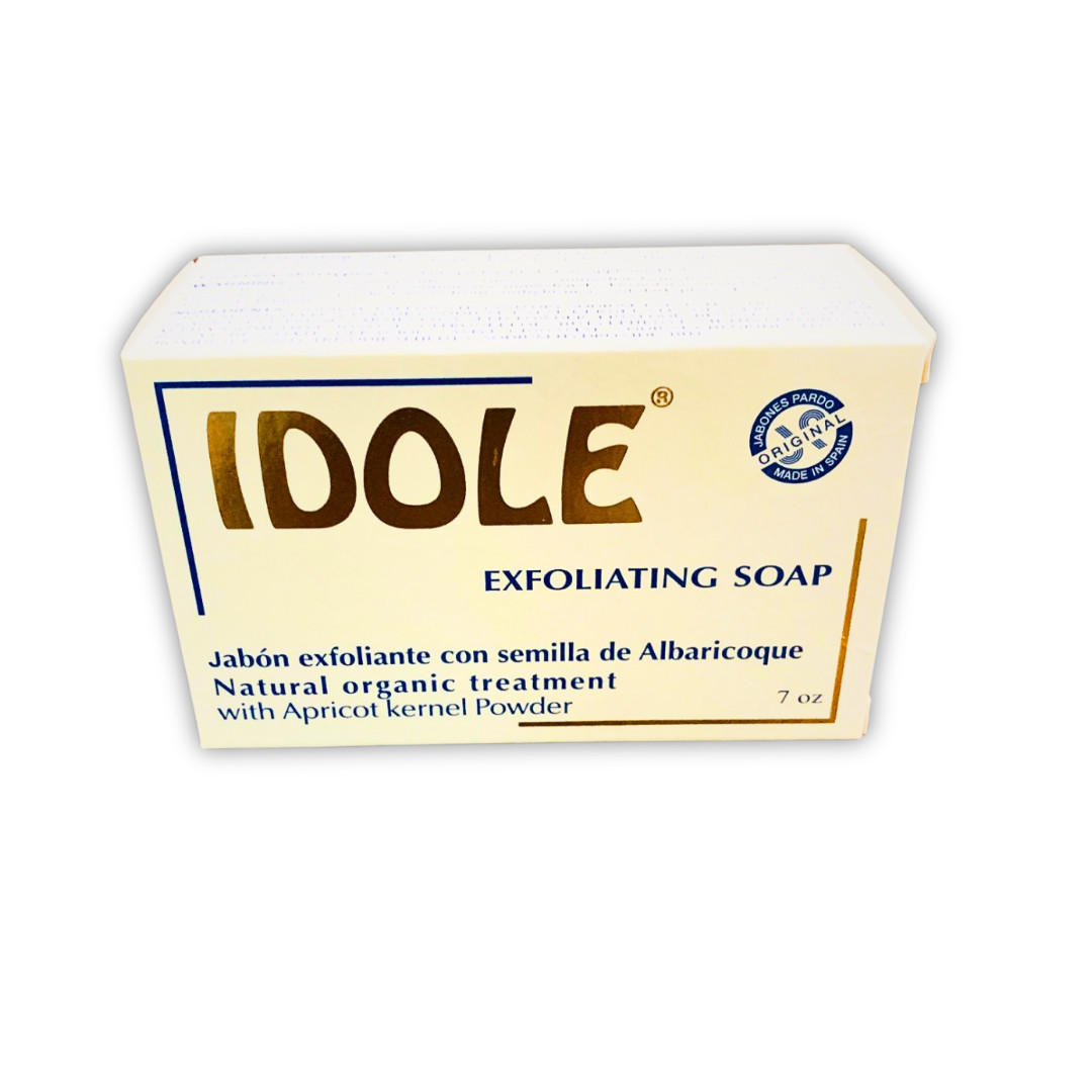 Idole Exfoliating Soap 7 oz with Apricot Kernel Powder Skin Cleansing Bar
