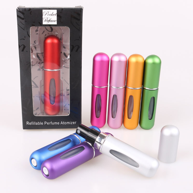NEW Travel Portable Mini Refillable Perfume Atomizer Bottle Scent Pump Spray 5ml