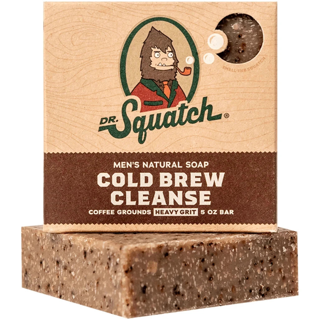 Dr. Squatch Cold Brew Cleanse Coffee Soap Bar | 5 Ounces [ Pack of 2 ]