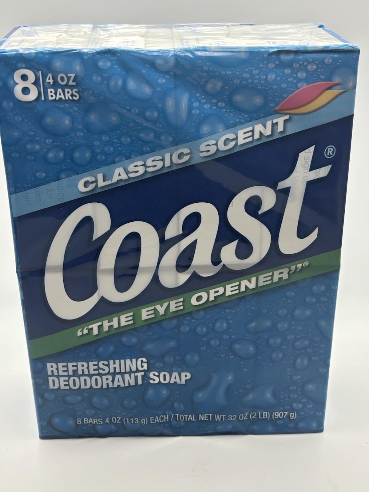 COAST Classic Refreshing Scent Deodorant Soap 4Oz 8 Bars Count Each 2lbs SEALED