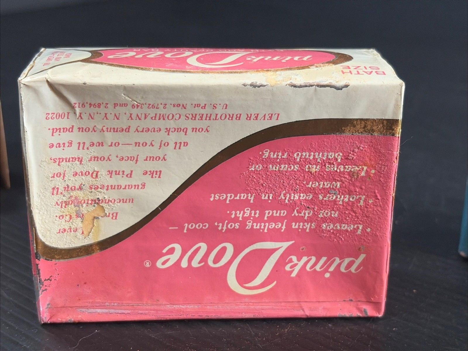 2 Vtg Dove Pink Bars Soap 4.75 Oz Bath Size & 1 Dove White 3.65 Oz
